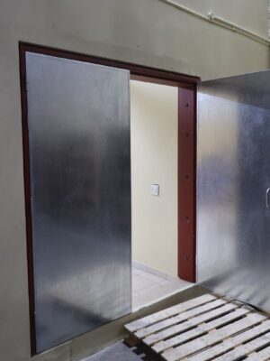 Double Fire door open Double Fire Escape Doors